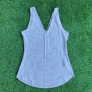 Dynamite Grey V-neck Tank